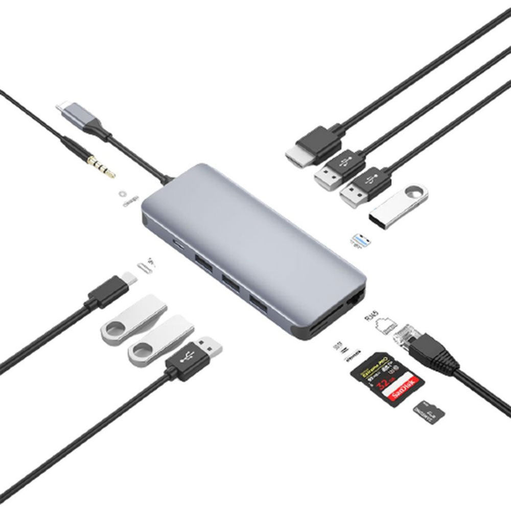 Green Lion 12-in-1 USB-C Multifunction Hub