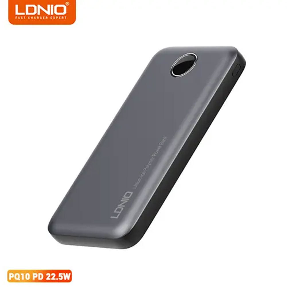 LDNIO PQ10 10000mAh Power Bank Ultra Slim Led Digital Display