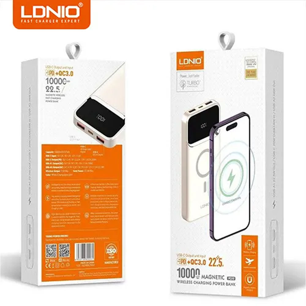 LDNIO PQ12 10000mah 22.5W Digital Display