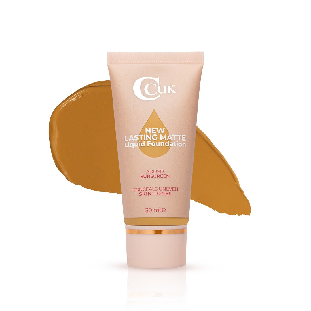 Ccuk Lasting Matte Liquid Foundation - Saffron Glow