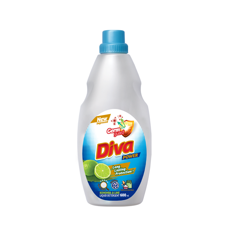 Diva Detergent power liquid  germ guard Kohomba 600ml