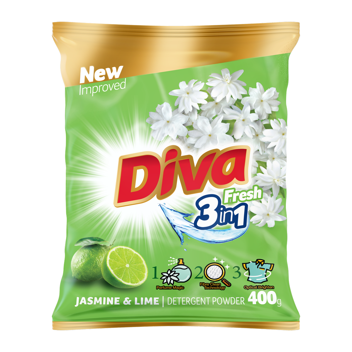 Diva Detergent powder Jesmin & Lime 400g