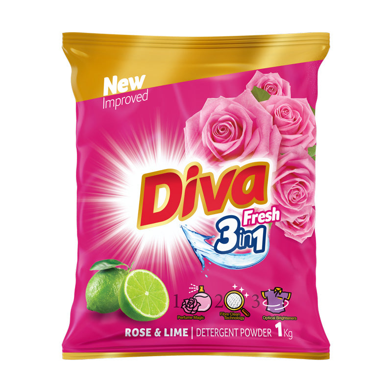 Diva Detergent powder Rose & Lime  1kg