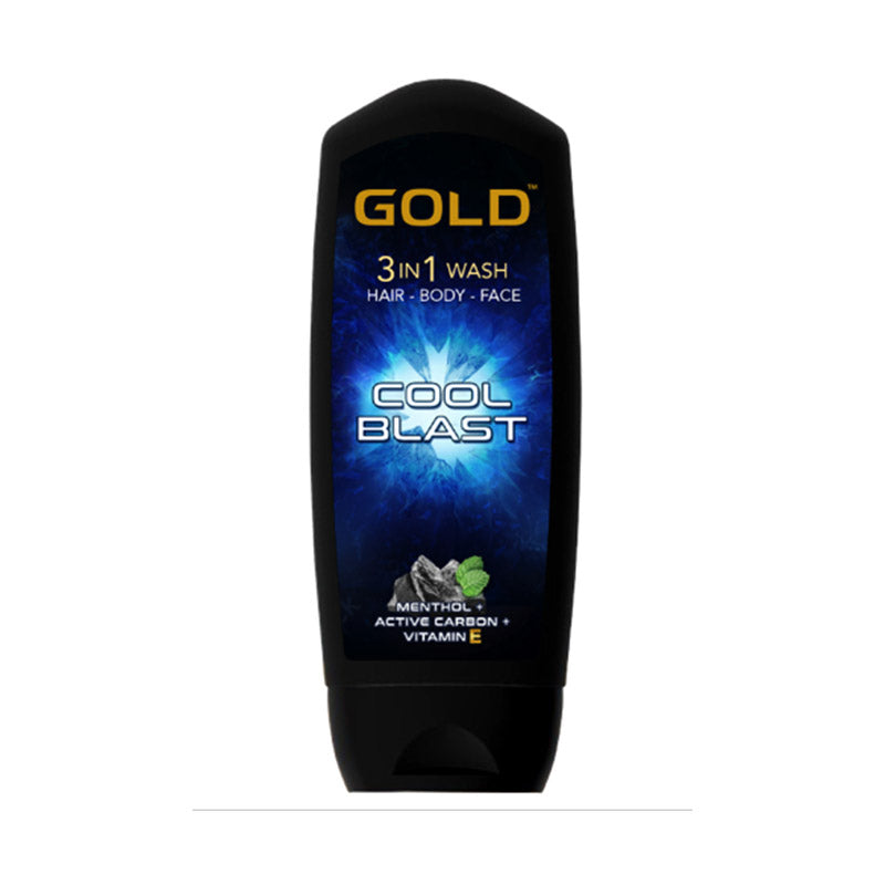 Gold Shower gel 3 in  1 wash cool blast 200ml