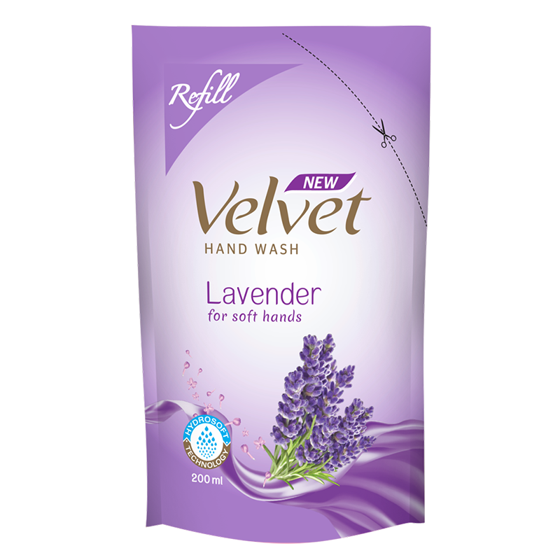 Velvet Hand wash pump Lavender Refill 200ml