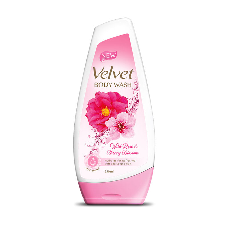 Velvet Body wash - Wild Rose Cherry Blossom 250ml