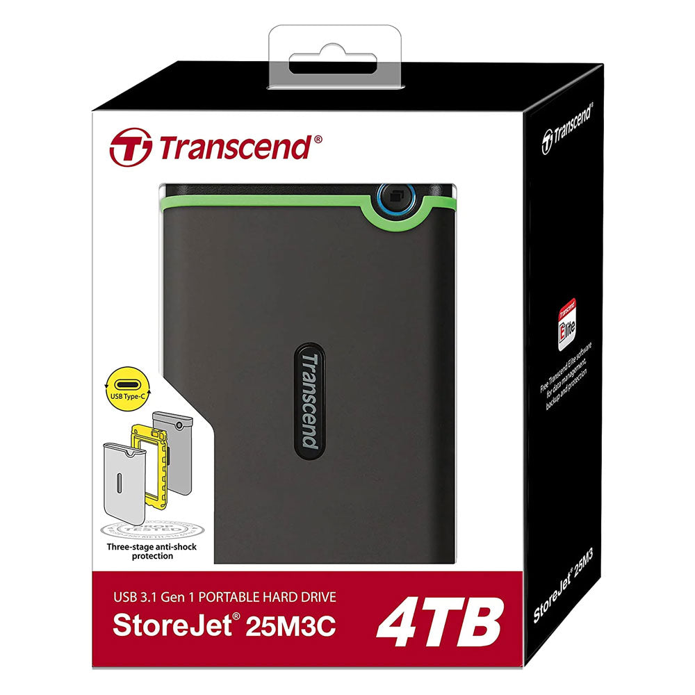 Transcend 1TB Portable Hard Drive USB 3.1