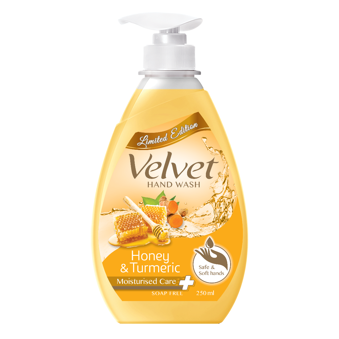 Velvet Hand wash pump honey & Turmeric 250ml